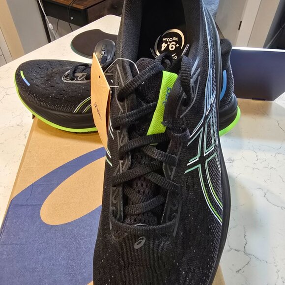 Asics Mens Gel-Cumulus 26 Running Shoes US 12 10118792-001 Black / Electric Lime - Picture 2 of 9